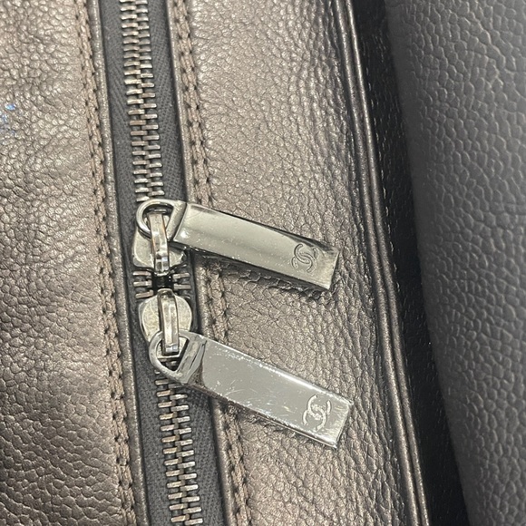 Chanel Caviar Leather Square Quilted Shoulder Bag Tote - Picture 8 of 17